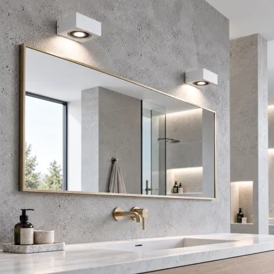 Brick 01 - LED-vägglampa, vit