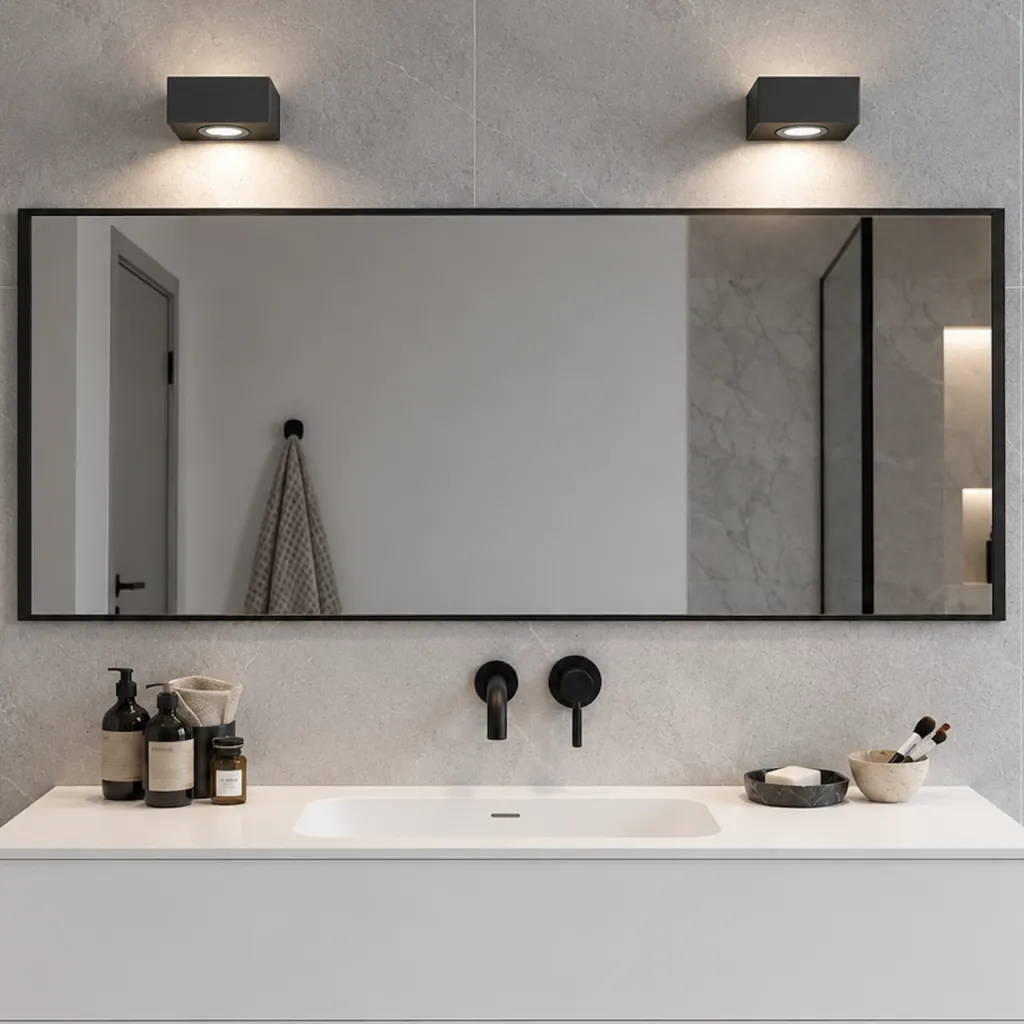 Brick 01 - LED-vägglampa, svart