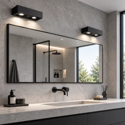 Brick 02 - LED-vägglampa, svart