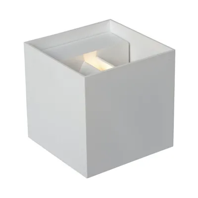 UP&DOWN - LED Vägglampa, 100x100, IP 54, Vit