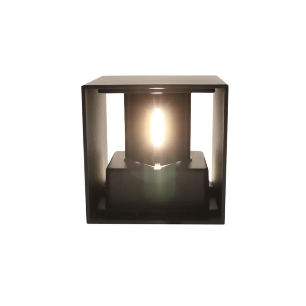 UP&DOWN - LED-vägglampa, 100x100, IP 54, svart