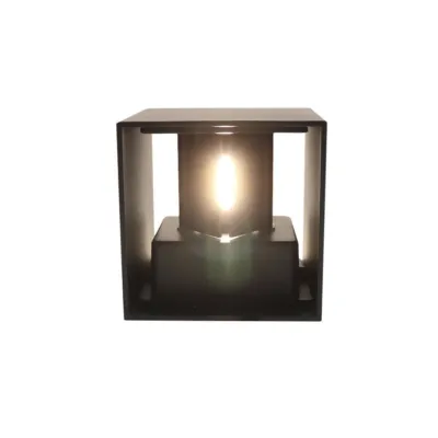 UP&DOWN - LED-vägglampa, 100x100, IP 54, svart