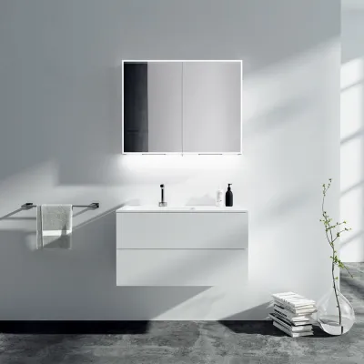 Copenhagen Chic CC90 - Spegelskåp 90x70h cm med LED-ljus