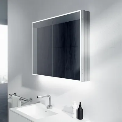 Copenhagen Chic CC90 - Spegelskåp 90x70h cm med LED-ljus