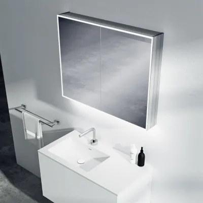 Copenhagen Chic CC90 - Spegelskåp 90x70h cm med LED-ljus
