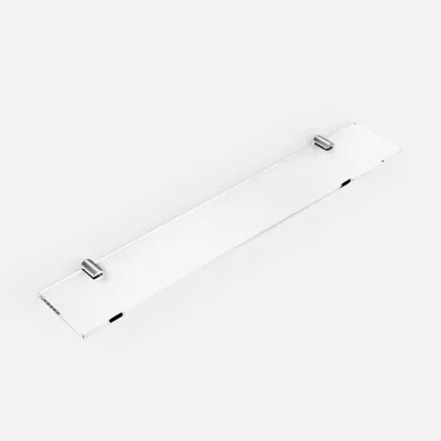 Minimalism M25 - Glashylla m/ 2 st. hållare, krom