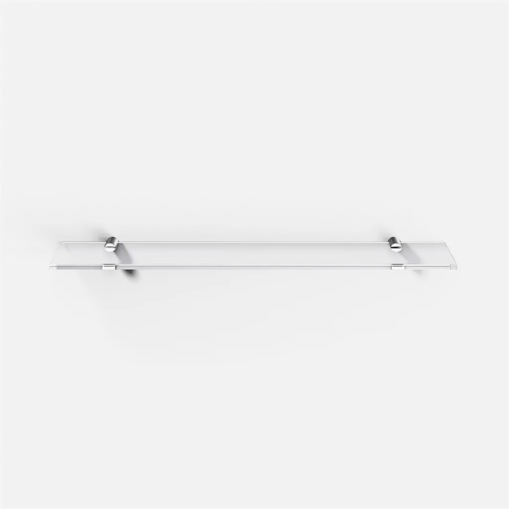 Minimalism M25 - Glashylla m/ 2 st. hållare, krom