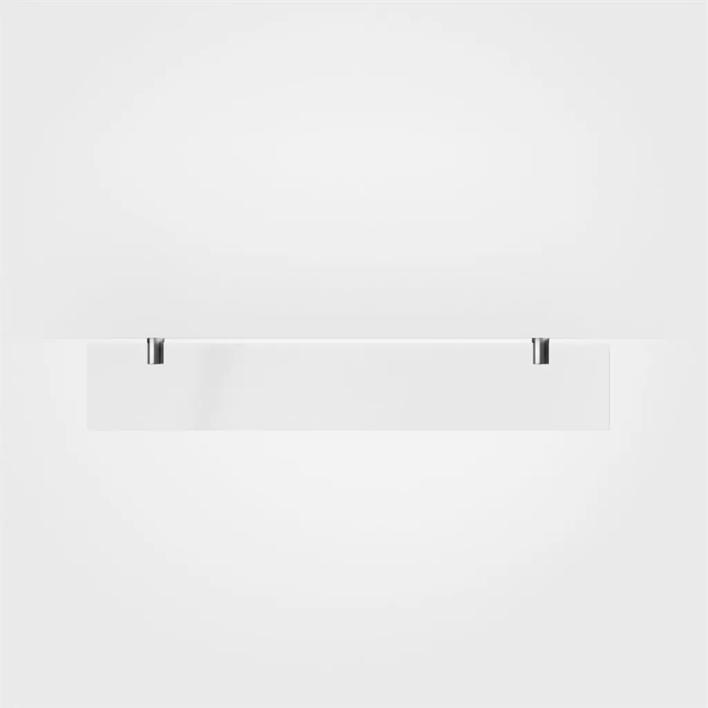 Minimalism M25 - Glashylla m/ 2 st. hållare, krom