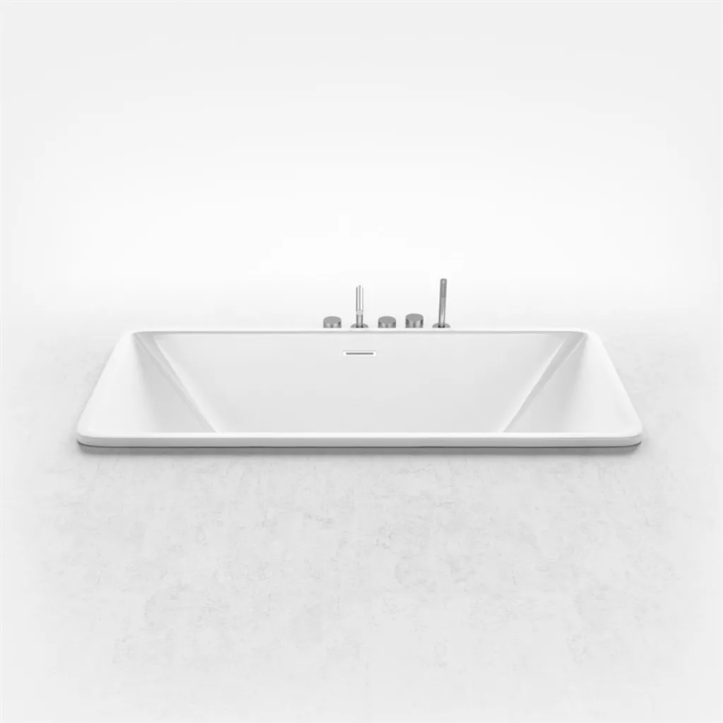 Pulcher Code 1700 - Inbyggt badkar 170x75 cm, Blank vit