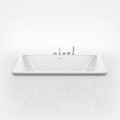 Pulcher Code 1700 - Inbyggt badkar 170x75 cm, Blank vit