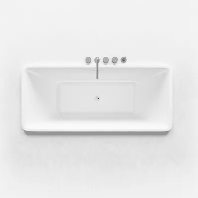 Pulcher Code 1700 - Inbyggt badkar 170x75 cm, Blank vit