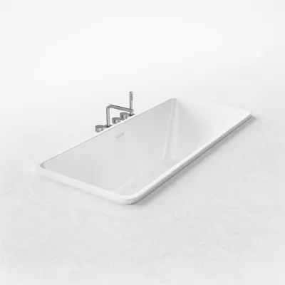 Pulcher Code 1700 - Inbyggt badkar 170x75 cm, Blank vit