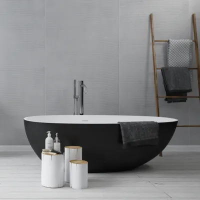 Boheme XL 170 - 170x87, Solid Matt Vit/Matt Svart SolidTec®