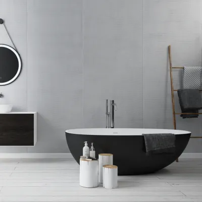 Boheme XL 170 - 170x87, Solid Matt Vit/Matt Svart SolidTec®