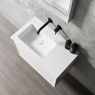 Compact 2 Waterproof 70X40L - Tvättskåp, Matt Vit SolidTec®