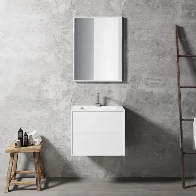 Compact 2 Waterproof 60x40 - Tvättskåp, Matt Vit SolidTec®