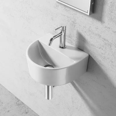 Tara 320 - 30x26 cm Vitt porslinstvättställ
