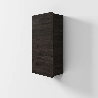 Copenhagen Front - 60x30x15 cm Väggskåp, Rökt Svart Ek
