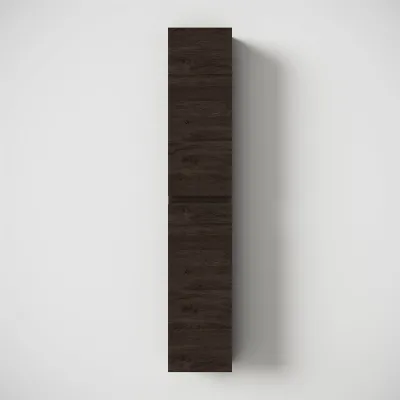 Copenhagen Front - 162x30x15 cm Högskåp, Rökt Svart Ek