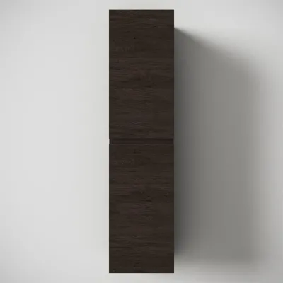 Copenhagen Front - 162x30x35 cm Högskåp, Rökt Svart Ek