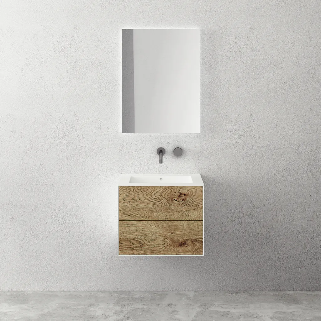 Copenhagen Chic 60 - Badrumsmöbler Corian®, Raw Wild Oak