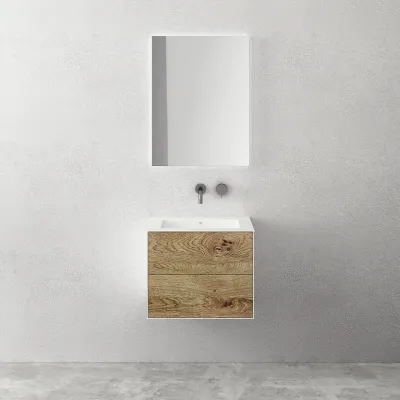Copenhagen Chic 60 - Badrumsmöbler Corian®, Raw Wild Oak
