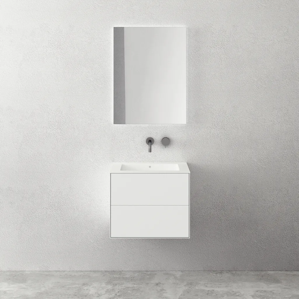 Copenhagen Chic 60 - Badrumsmöbler, Corian®, Mattvit