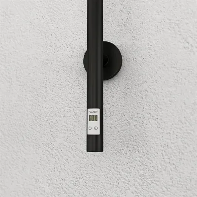 Pulcher® Style PS14 - Elektrisk Handdukstork m/timer, Matt svart