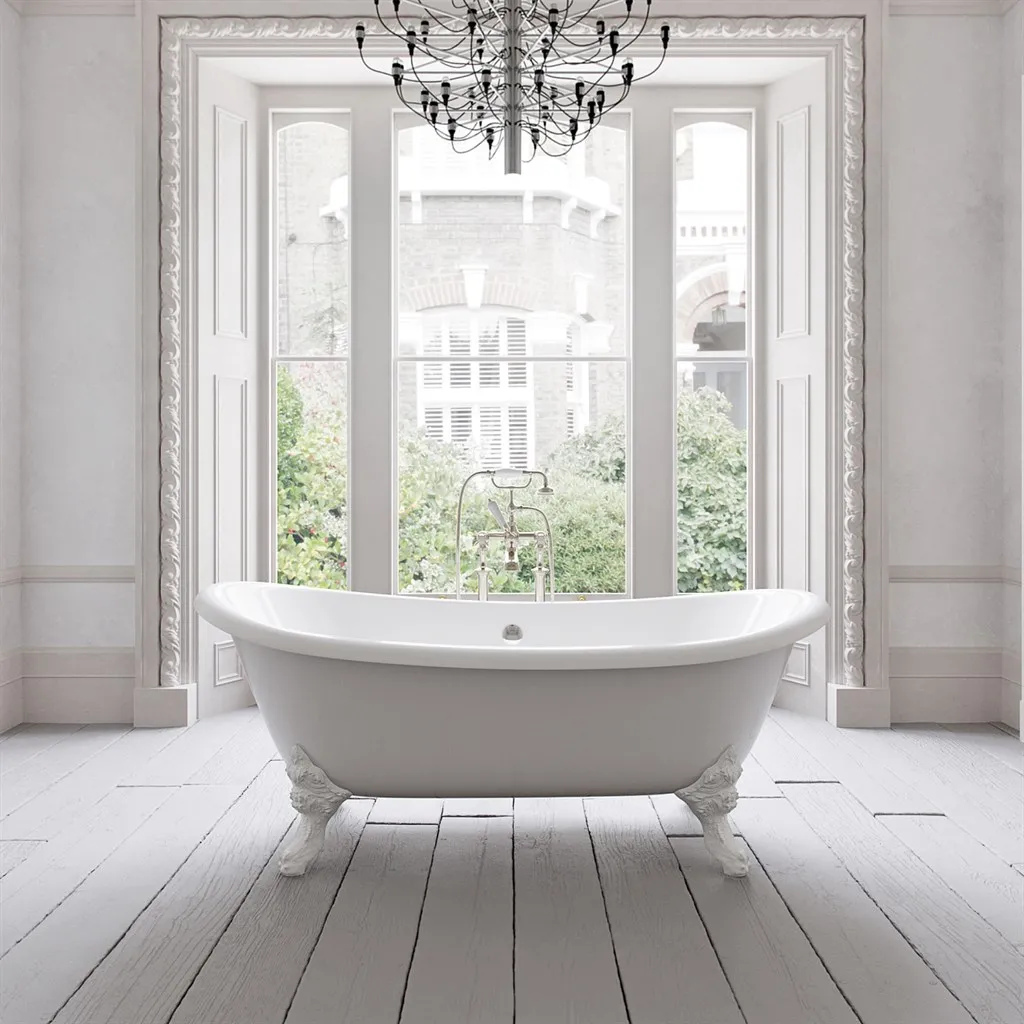 The Suite 183 - Vitt, emaljerat gjutjärnsbadkar