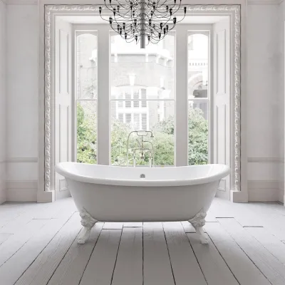 The Suite 183 - Vitt, emaljerat gjutjärnsbadkar