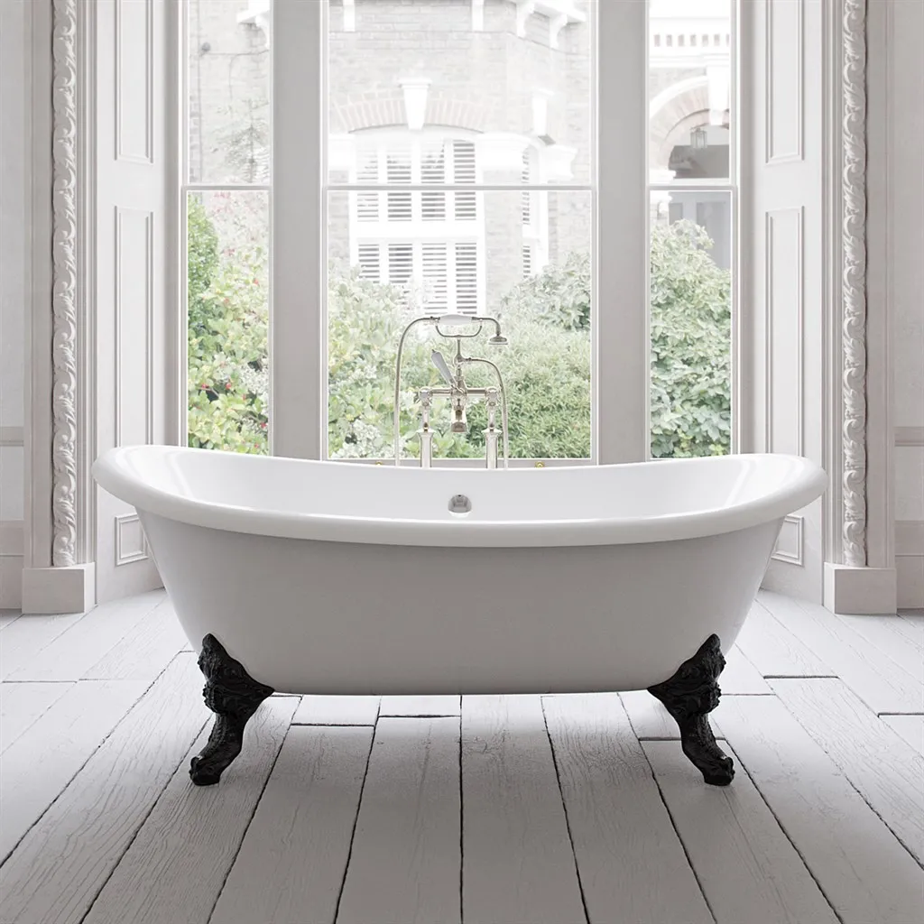 The Suite 183 - Black & White, emaljerat gjutjärnsbadkar