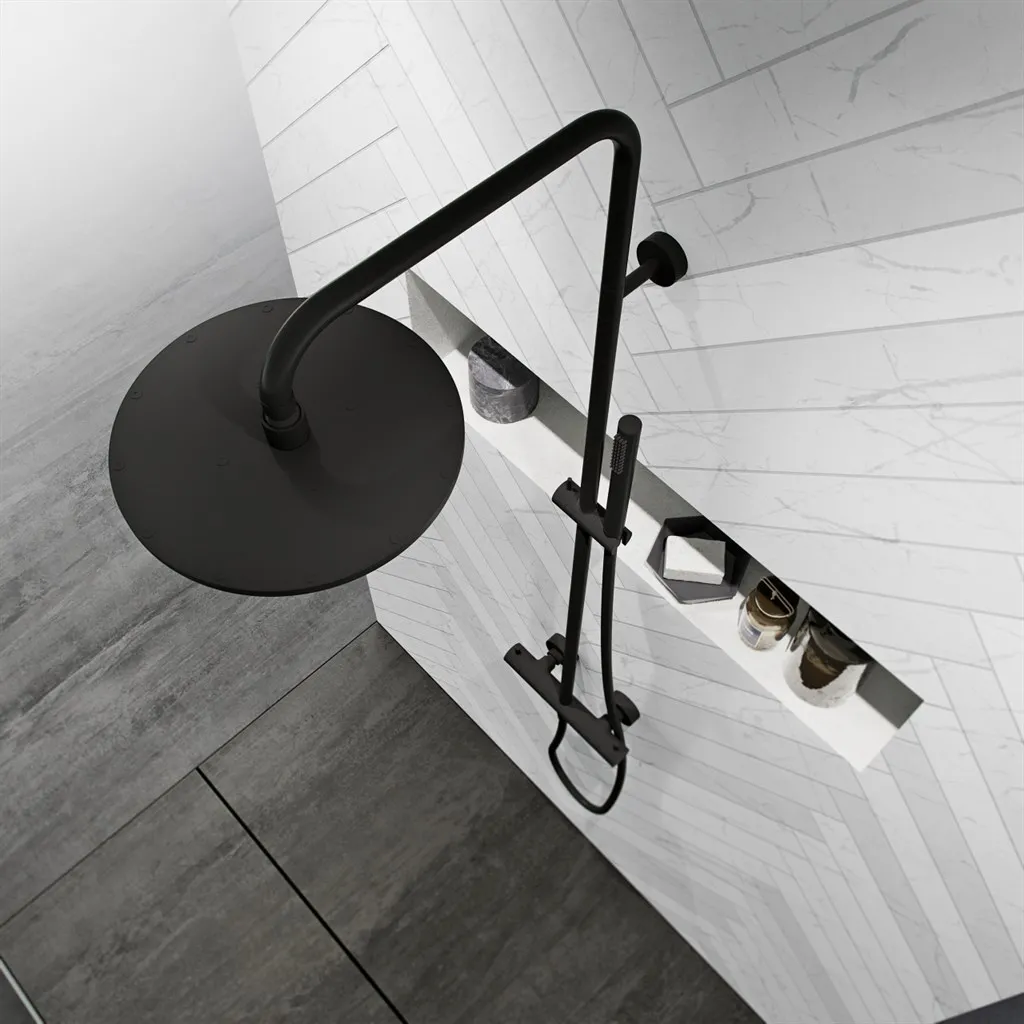 Semplice Rain DeLuxe SRL02 - SmartTerm Ø25 EasyClean, Matt svart