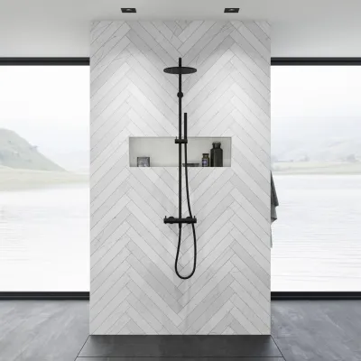 Semplice Rain DeLuxe SRL02 - SmartTerm Ø25 EasyClean, Matt svart