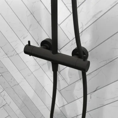 Semplice Rain DeLuxe SRL02 - SmartTerm Ø25 EasyClean, Matt svart
