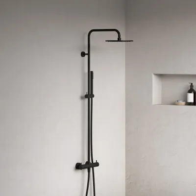 Semplice Rain DeLuxe SRL02 - SmartTerm Ø25 EasyClean, Matt svart