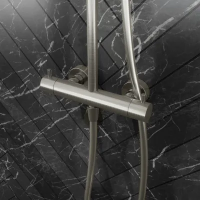 Semplice Rain DeLuxe SRL02 - SmartTerm Ø25 EasyClean, PVD borstat stål