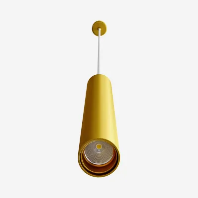 Tube Light 300 - Ø40x300 mm., LED-pendel, Matt guld
