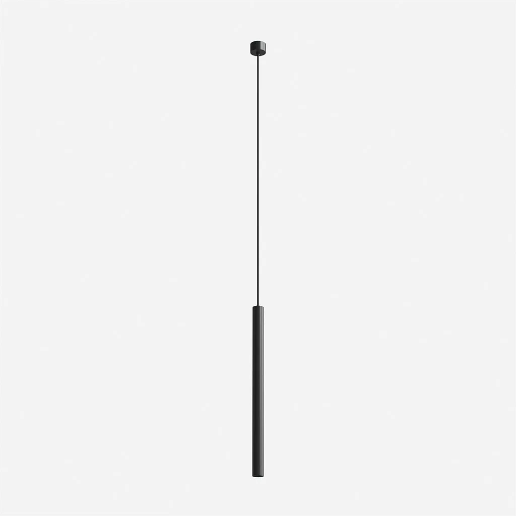 Tube Light 600 - Ø40x600 mm., LED-pendel, Matt svart
