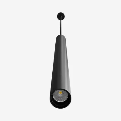 Tube Light 600 - Ø40x600 mm., LED-pendel, Matt svart