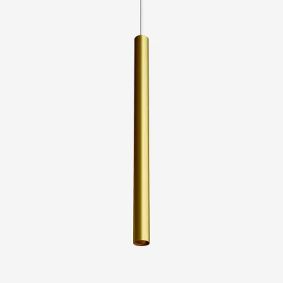 Tube Light 600 - Ø40x600 mm., LED-pendel, Matt guld