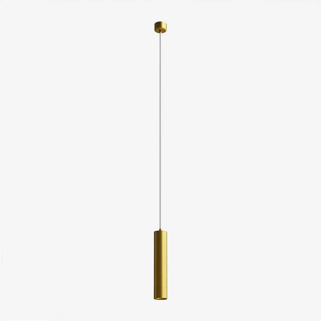 Tube Light 300XL - Ø60x300 mm., LED-pendel, Matt guld