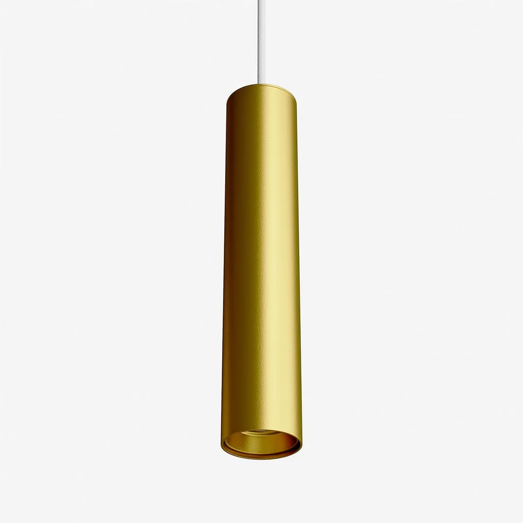Tube Light 300XL - Ø60x300 mm., LED-pendel, Matt guld