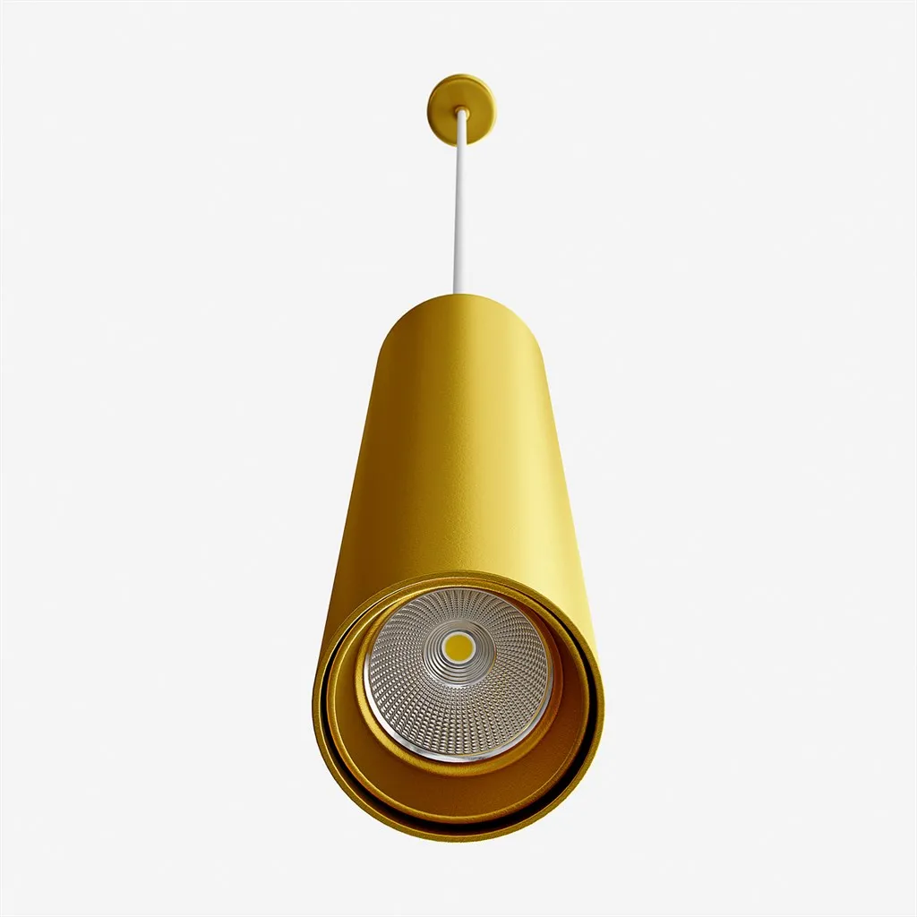 Tube Light 300XL - Ø60x300 mm., LED-pendel, Matt guld
