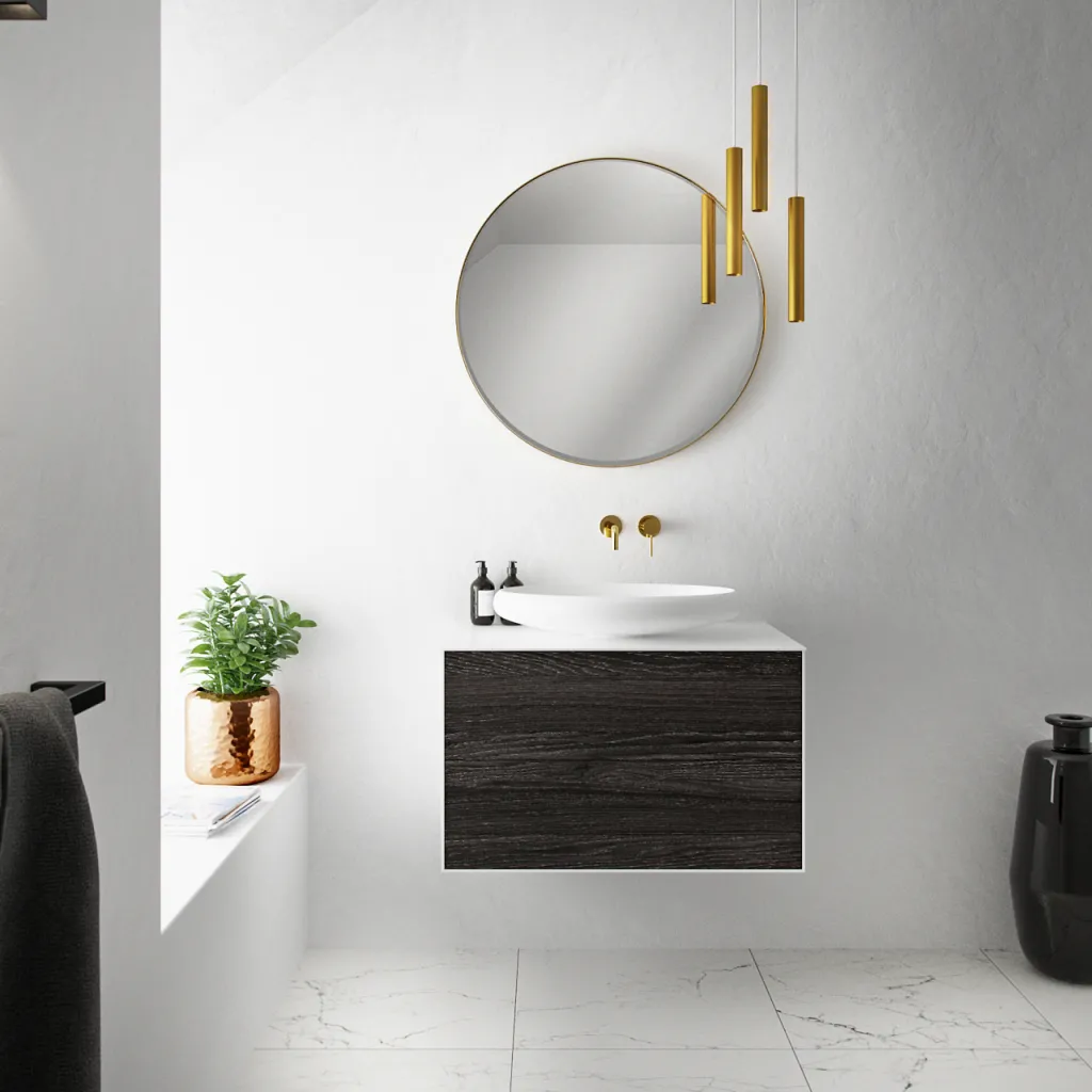 Boheme 60 - 60x40 cm Handfat - Matt Vit SolidTec®