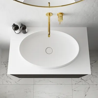 Boheme 60 - 60x40 cm Handfat - Matt Vit SolidTec®