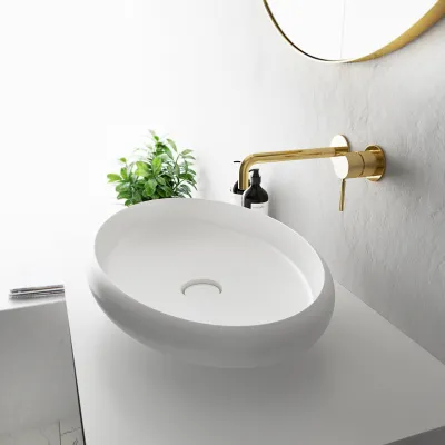Boheme 60 - 60x40 cm Handfat - Matt Vit SolidTec®