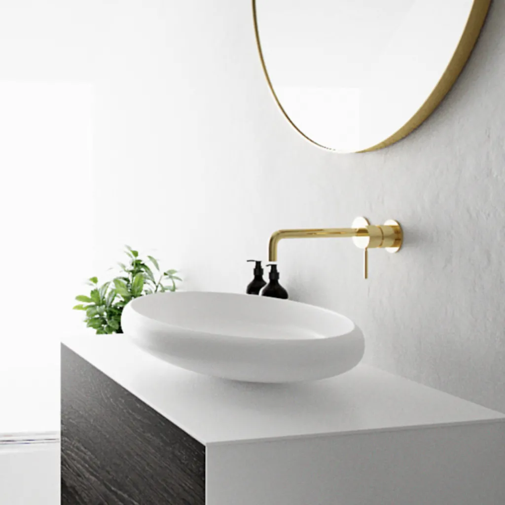 Boheme 60 - 60x40 cm Handfat - Matt Vit SolidTec®