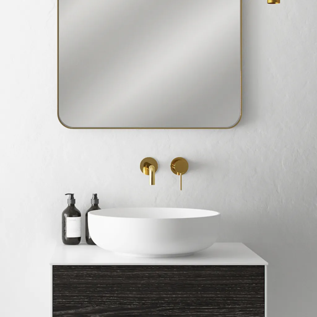 Cheese O - Ø40 cm Handfat, Matt vit SolidTec®