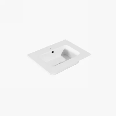 ArkiLife® Cobus ACC60-SB - Slim-Edge design diskbänk 60,5x46,5 cm, White Sanistone
