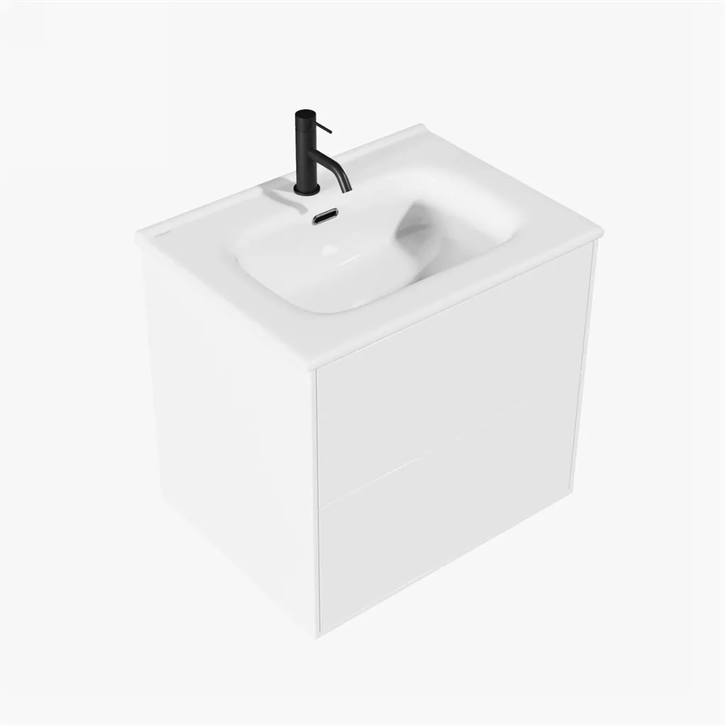 ArkiLife Cobus ACC60 - Slim-Design Badrumsmöbel 61x46,5 cm m/Porslinshandfat